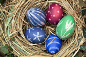 Colored Easter eggs Colored Easter eggs